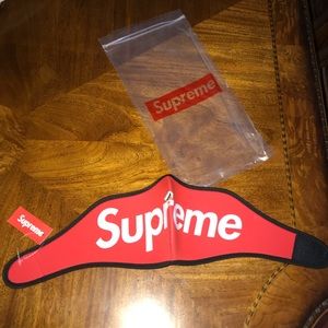 Supreme Mask Red Logo NWT
